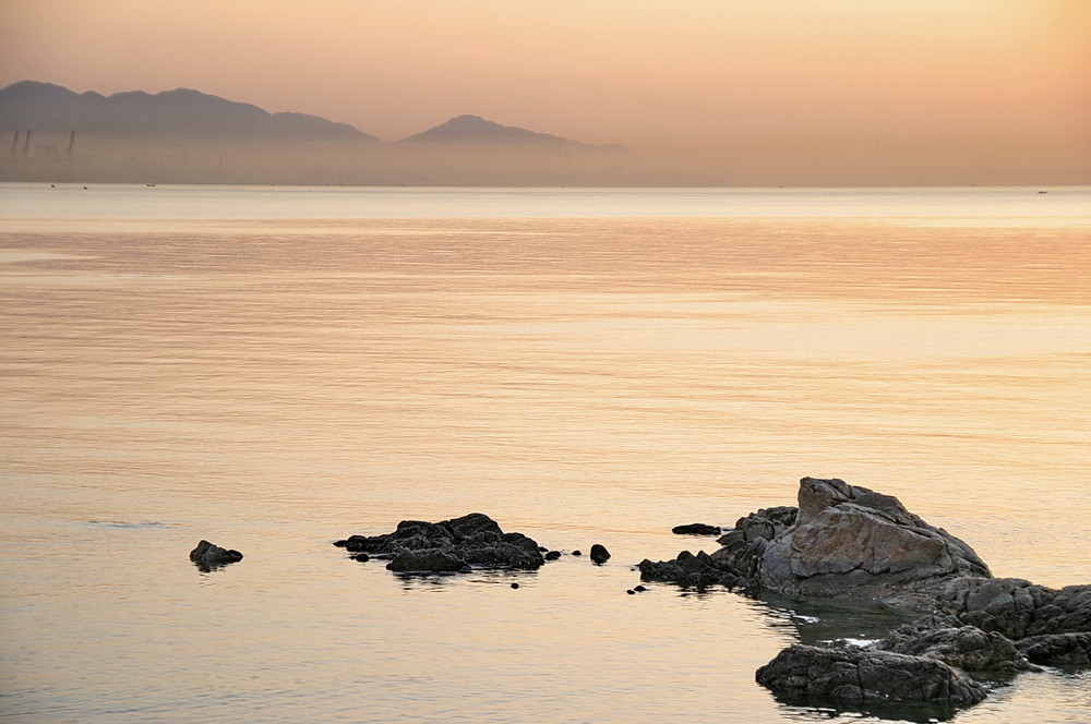 sea, Meer, Strand und Sonnenuntergang