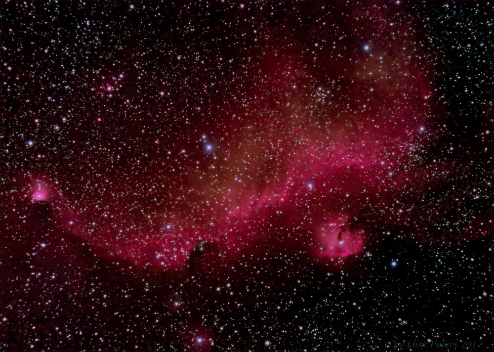 Seagull Nebula IC 2177: Der Möwennebel im Sturzflug Richtung Horizont