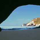 Sealion cave in New Zealand