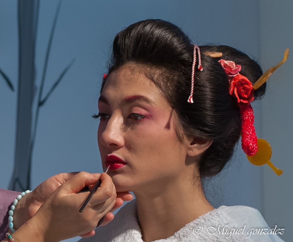 Séance de maquillage 