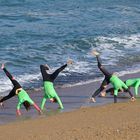 Séance d'entrainement ... avant de surfer ...