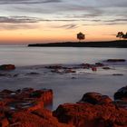 Seascape after sunset