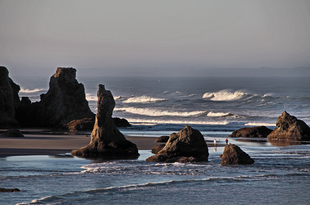 Seastacks at Coquille Point