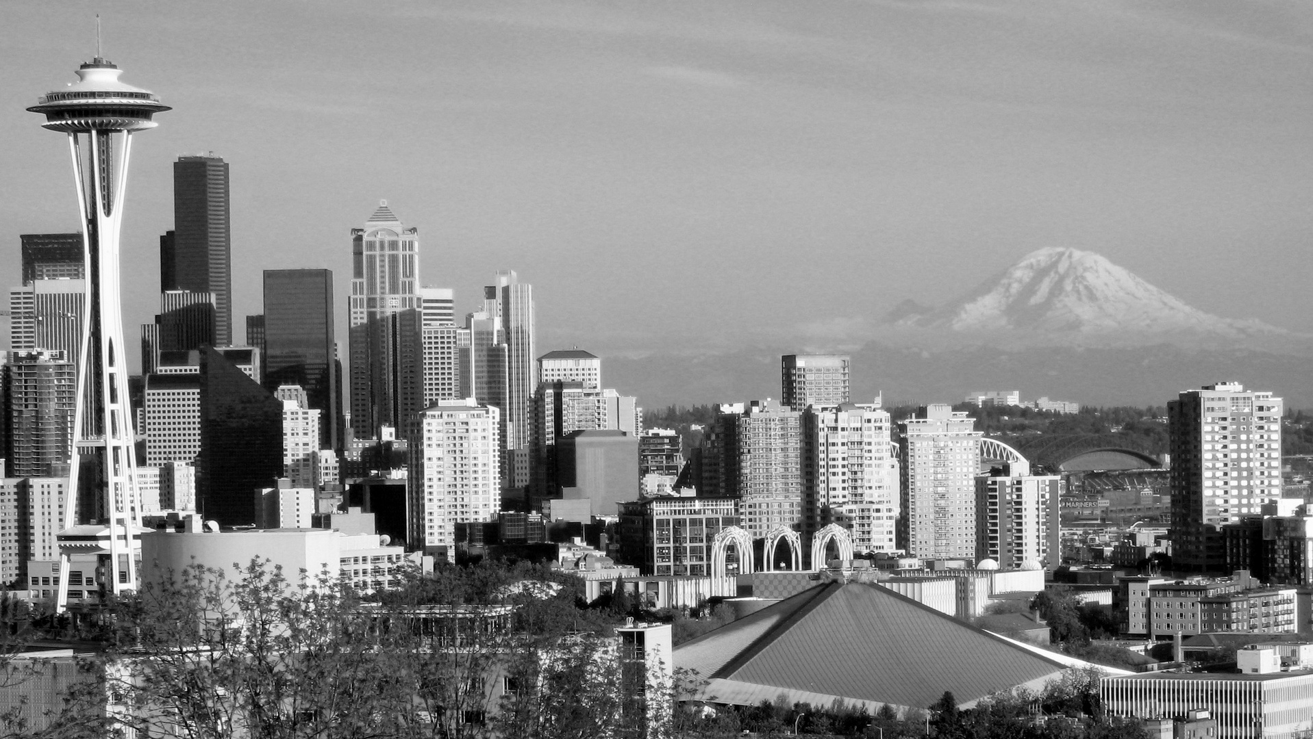 Seattle and Mount Rainer ;-)