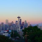 Seattle in der Abenddämmerung