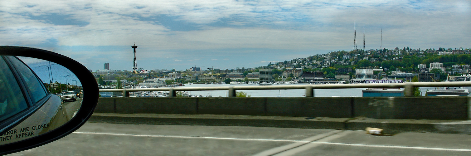 Seattle Jachthafen mit Space Needle