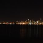 Seattle skyline by night