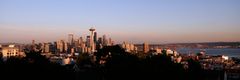 Seattle Skyline im Abendrot