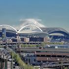 Seattle Sportstadien mit Mount Rainier