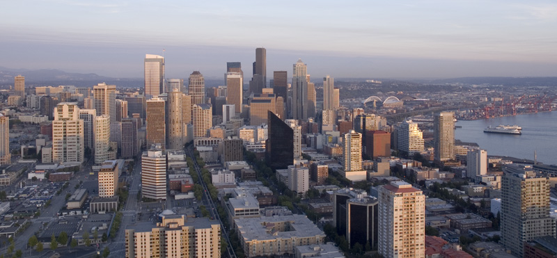 Seattle von der Space Needle aus gesehen