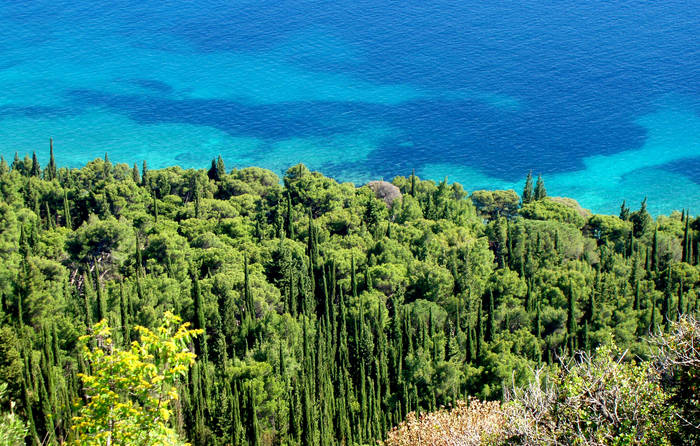 Seaview from monastery over Orebic -Croatia