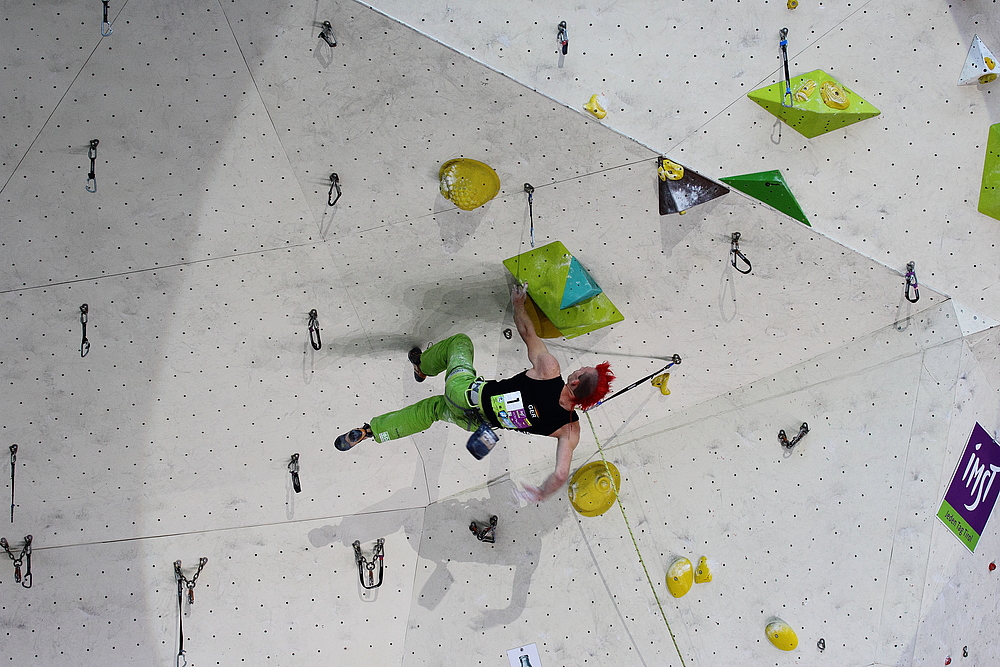 Sebastian Halenke - Kletterwelcup IMST - 2014