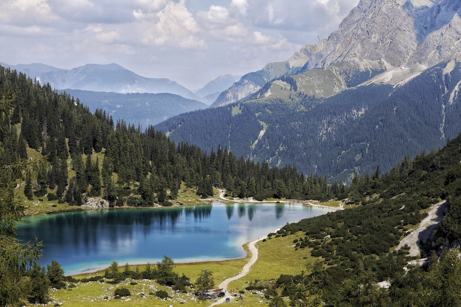 Sebensee mit Zugspitzmassiv