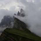 Seceda im Wechselbad der Wolken...