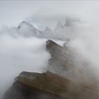 Seceda in Wolken