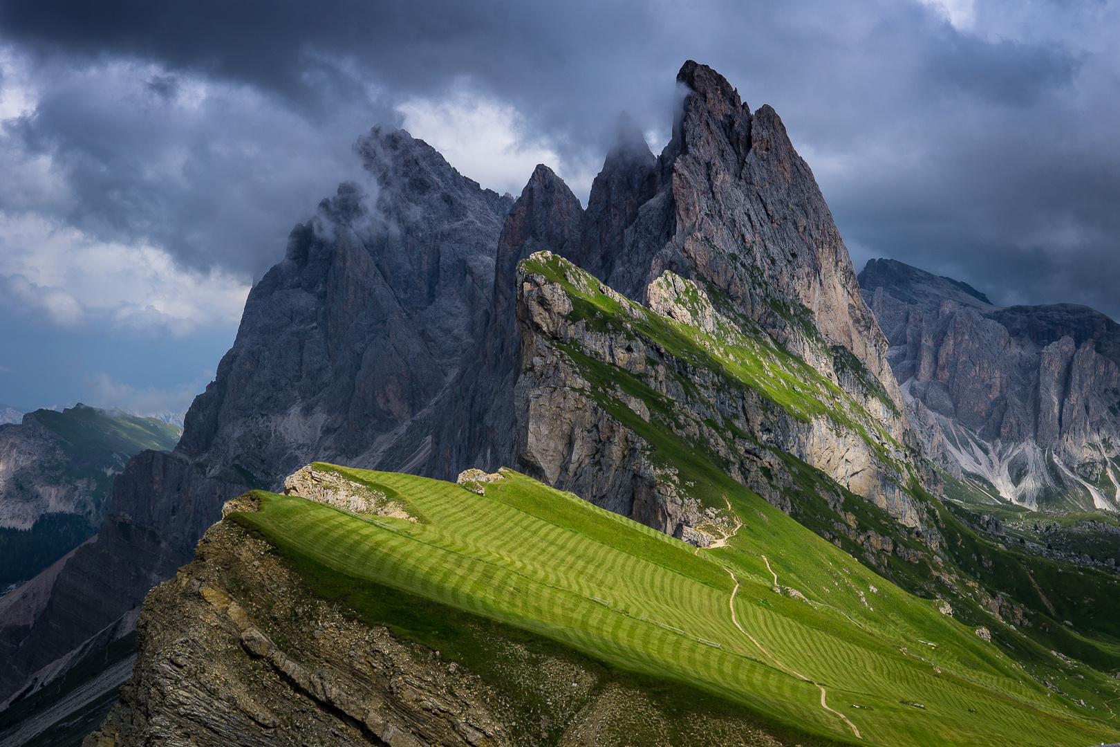 Seceda mit den Geißlerspitzen