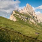 Seceda, the sunny side of Val Gardena