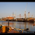 sechs (von sieben) Koggen in Lübeck