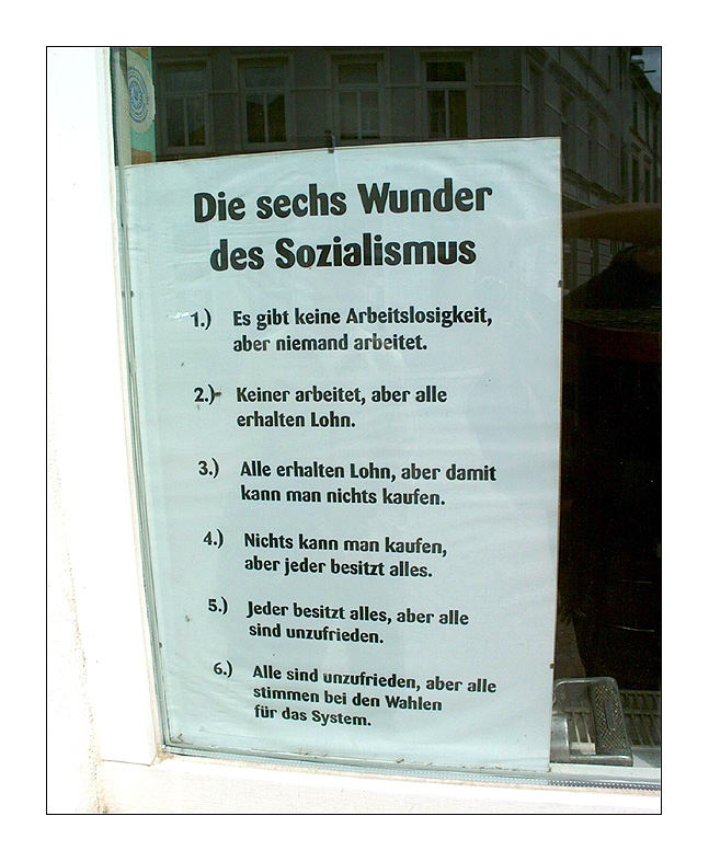 ... Sechs Wunder des Sozialismus ...