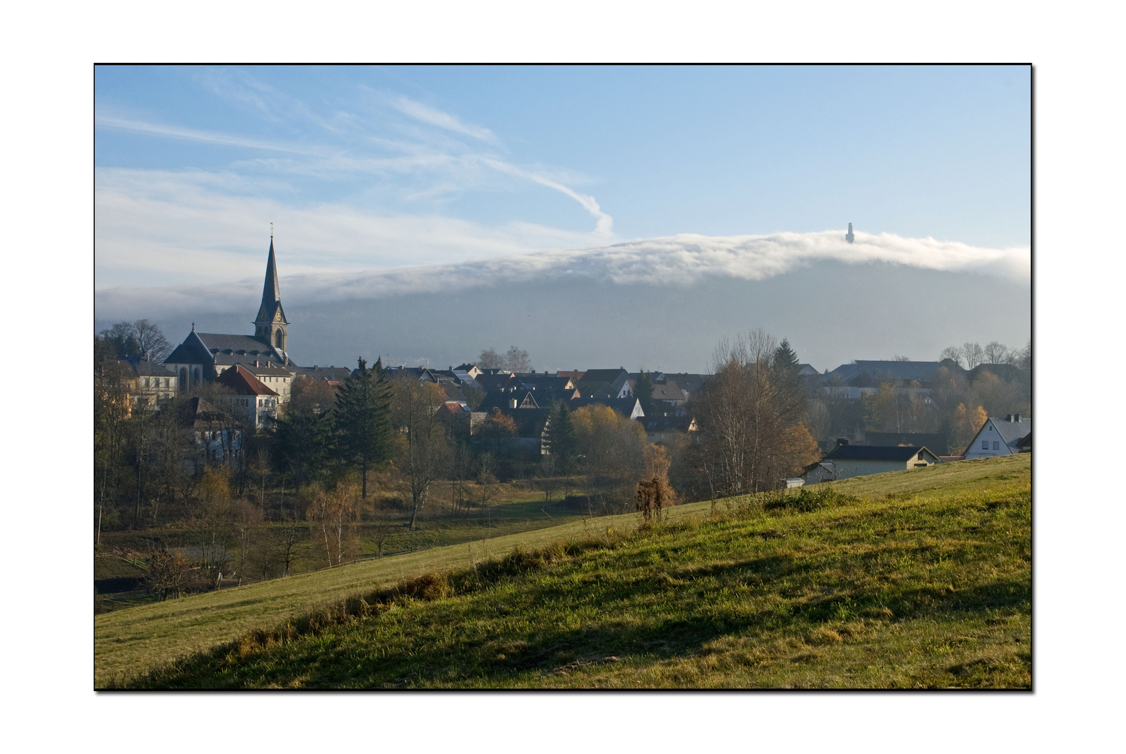 "Sechsämternebel" über dem Schneeberg