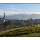 "Sechsämternebel" über dem Schneeberg