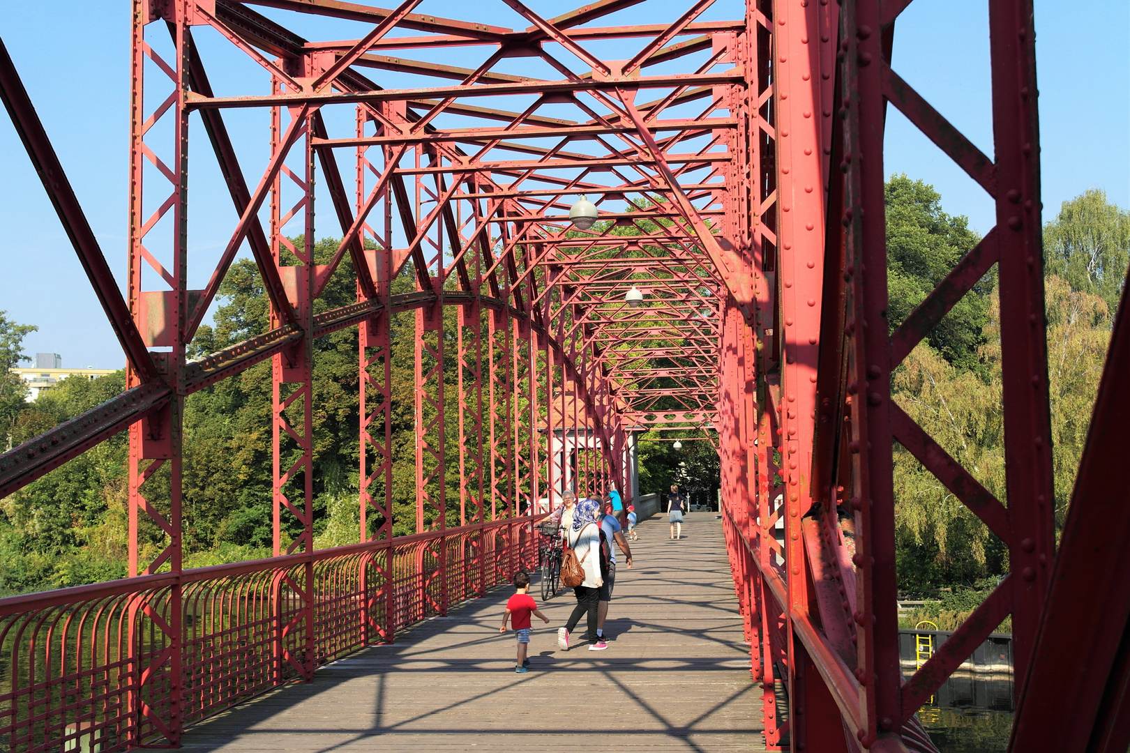 Sechserbrücke Berlin Tegler See Richtung Tegler Forst