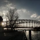 Sechserbrücke im Gegenlicht