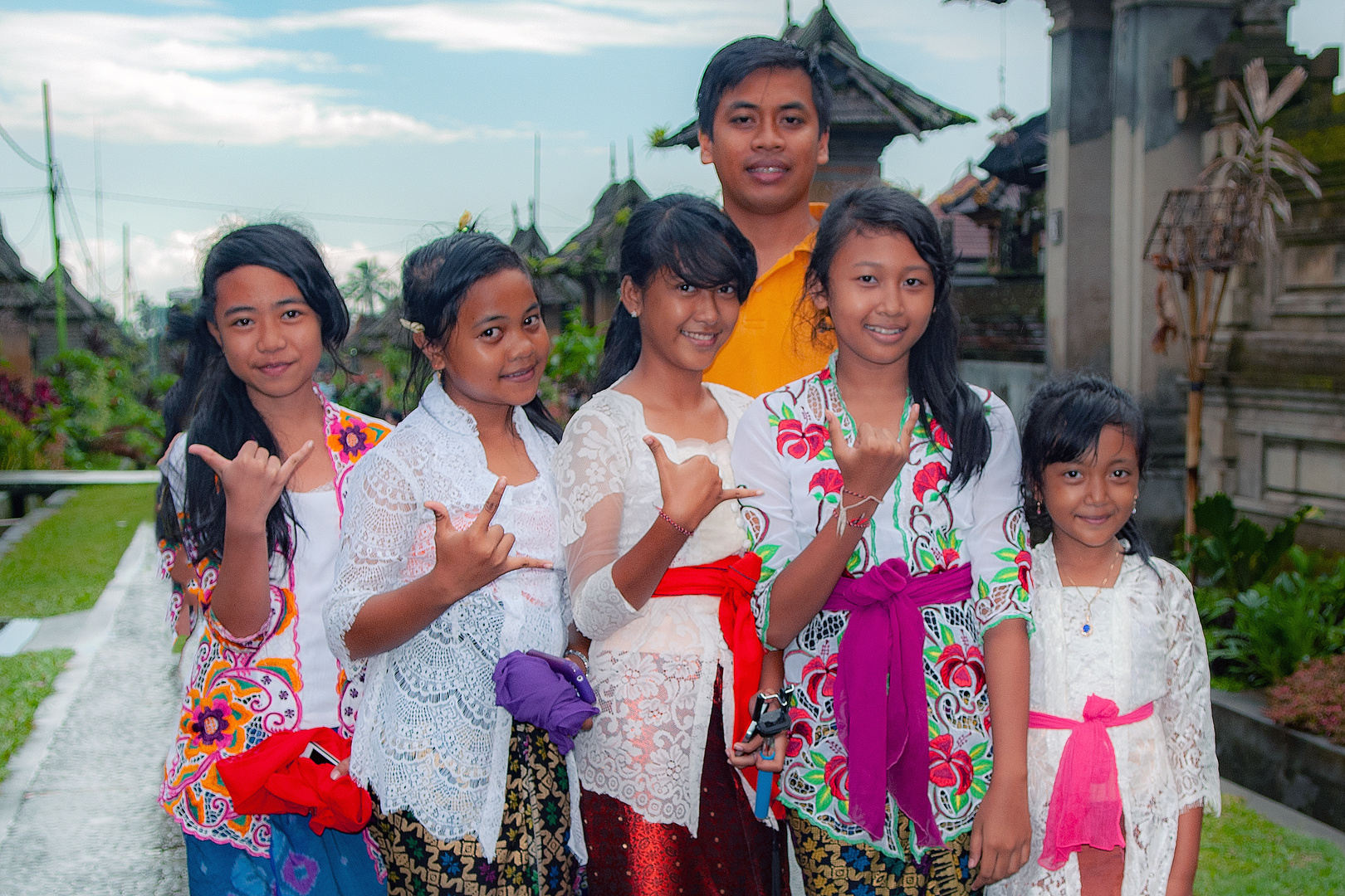 Second group photo inside Penglipuran Village