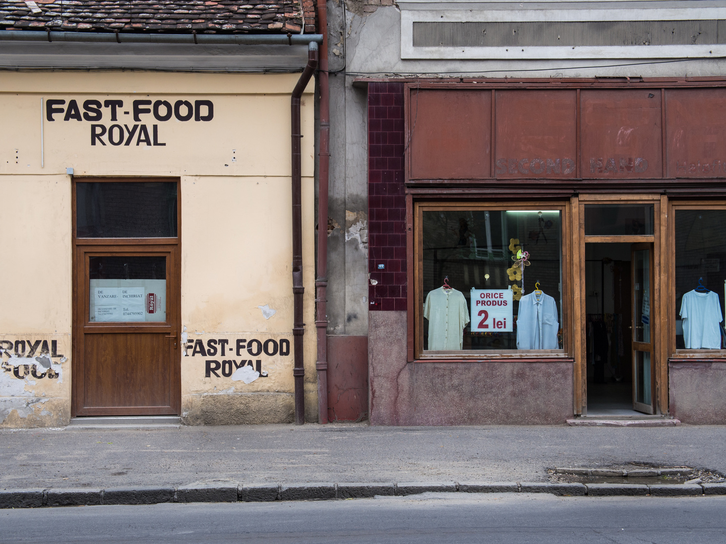 Second Hand und Fast Food in Cluj-Napoca