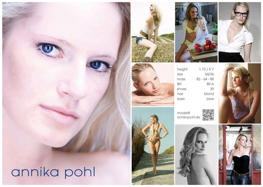 Sedcard Annika Pohl