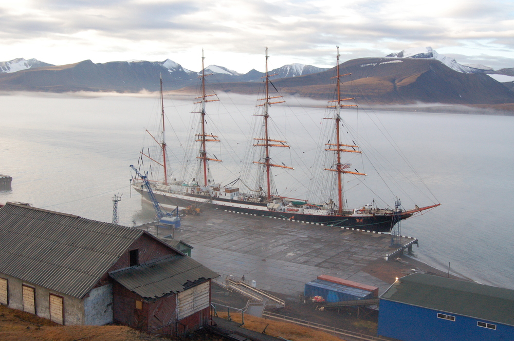 Sedov in Barentsburg/Spitzbergen