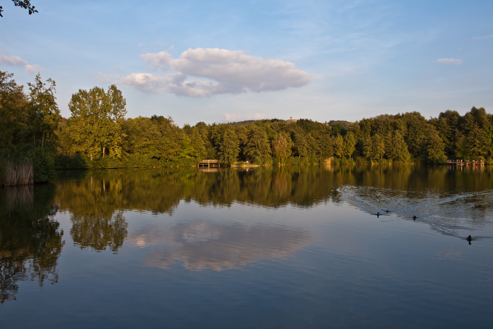 See am Abend im Herbst