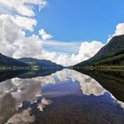 See am Svidalsneset in Jolster, Norwegen im August 2019