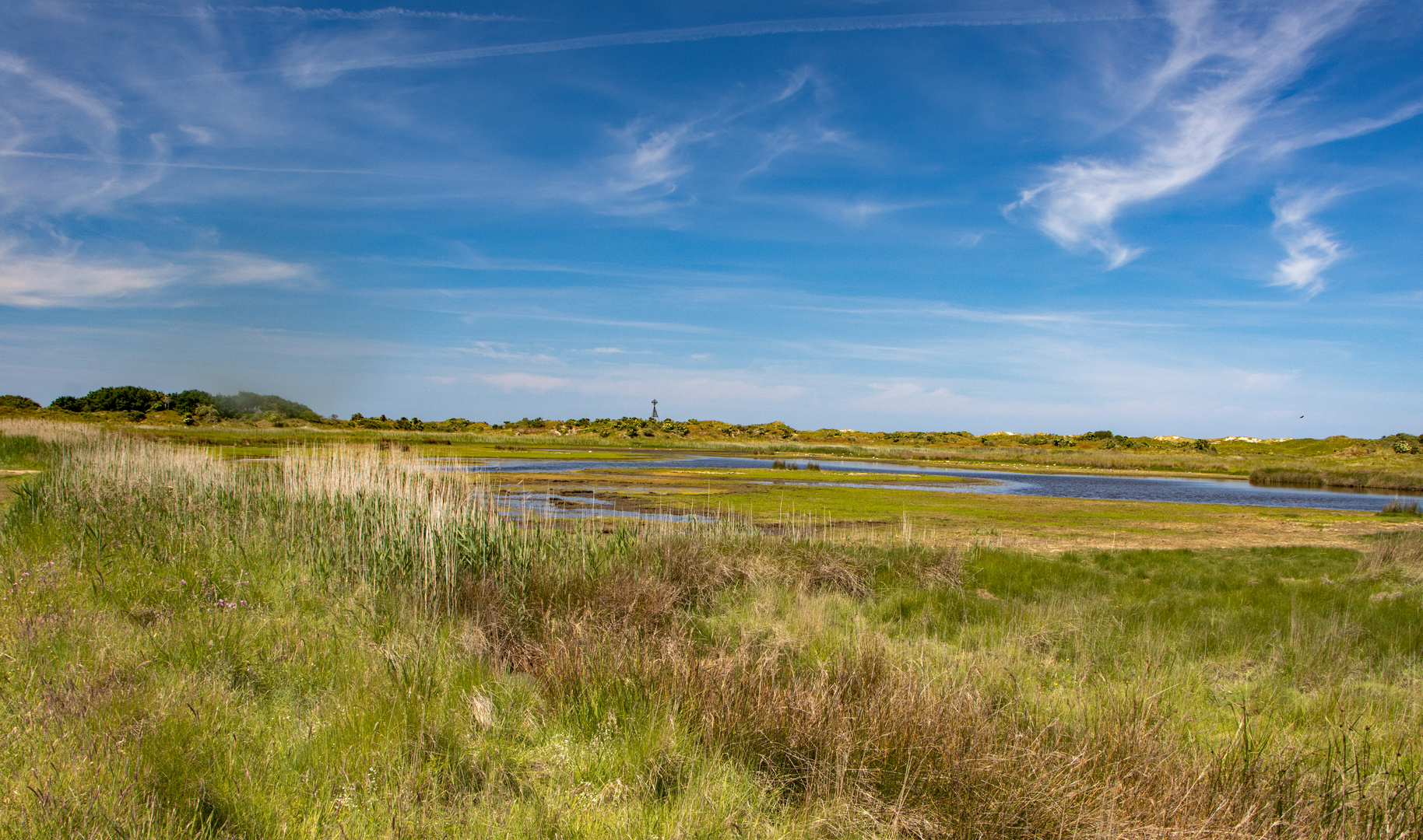 See in der Baltrumer Dünenlandschaft