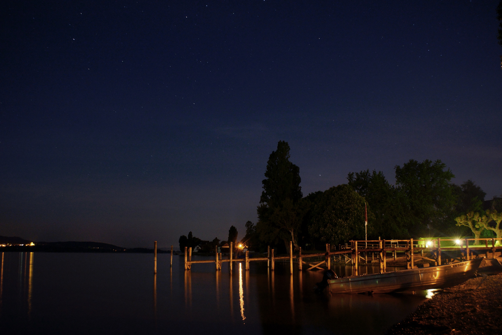 See in der Nacht
