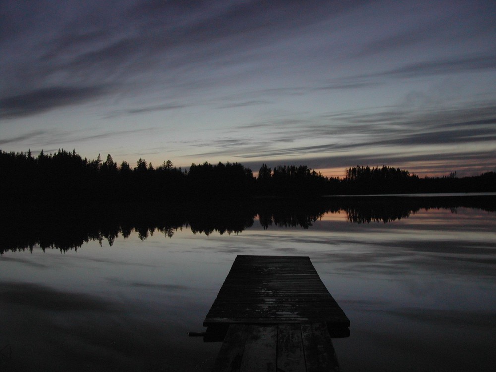 See in Finnland, Mitternacht