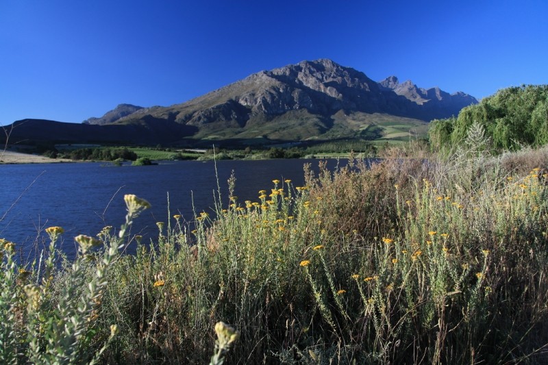 See mit Bergpanorama in Tulbagh 2