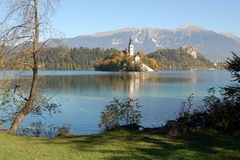 See mit Insel in Bled