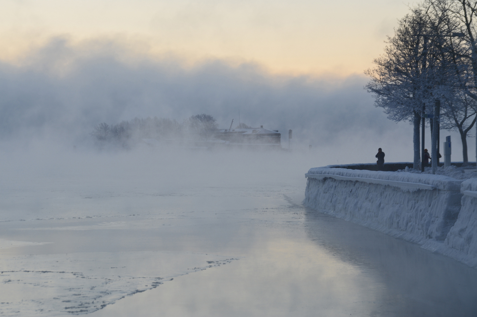 See smoke, temperature was - 21 degrees