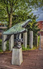 Seeadler mit Fischfang