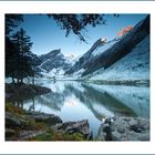 Seealpsee mit erstem Schnee