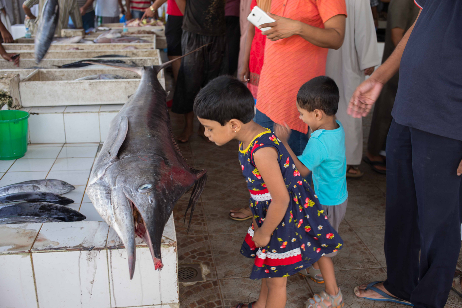 Seeb fish market, Oman