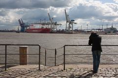 Seeblick auf Hamburg Süd