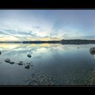 Seeblick über den Wörthsee ( Bayern )