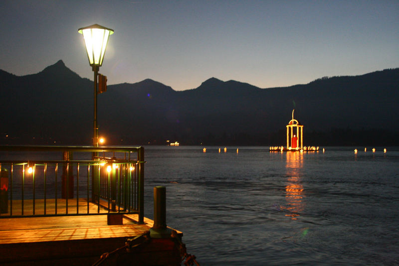 Seeblick vom "Weissen Rössl" am Wolfgangsee