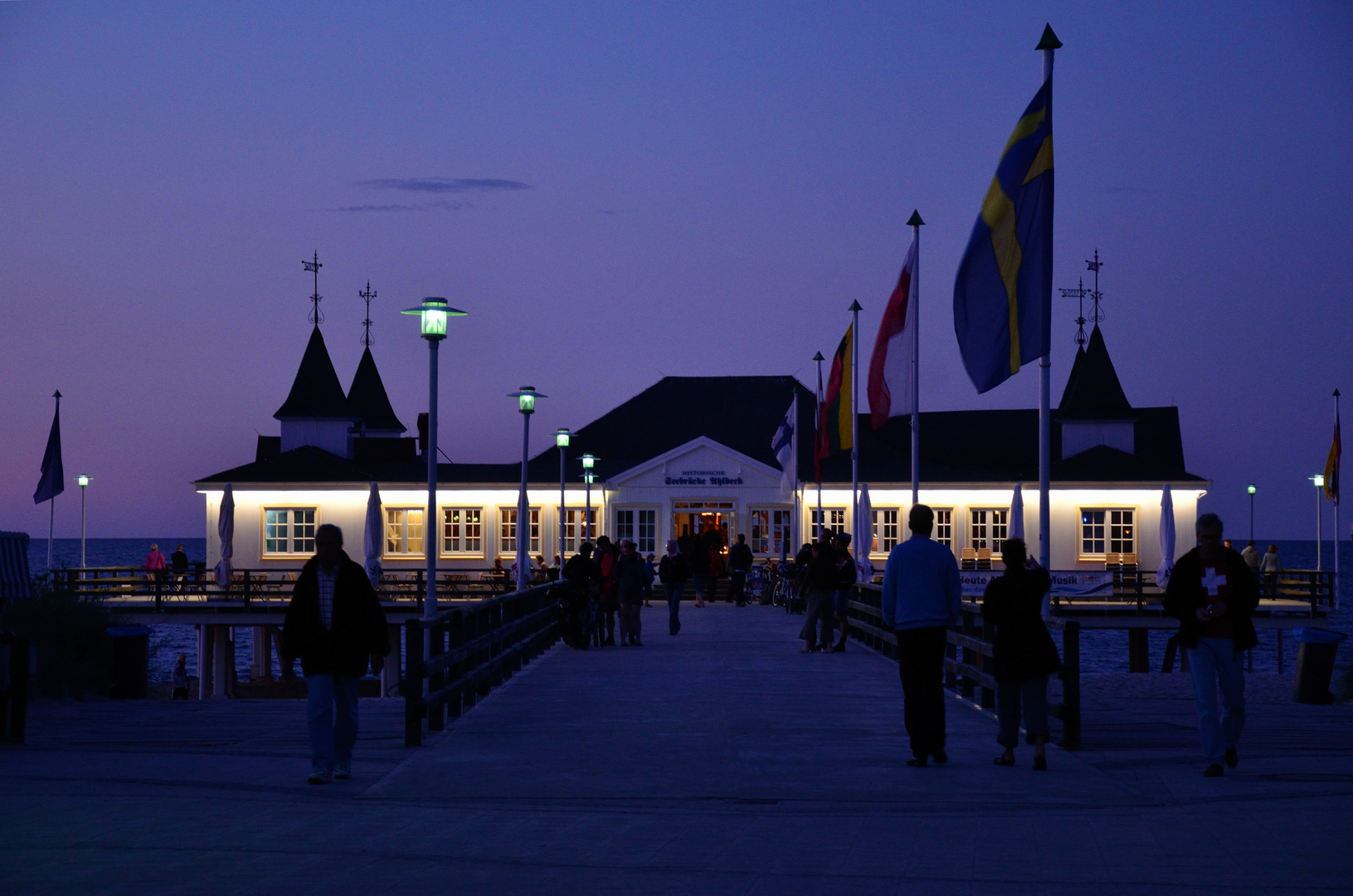 Seebrück Ahlbeck am Abend