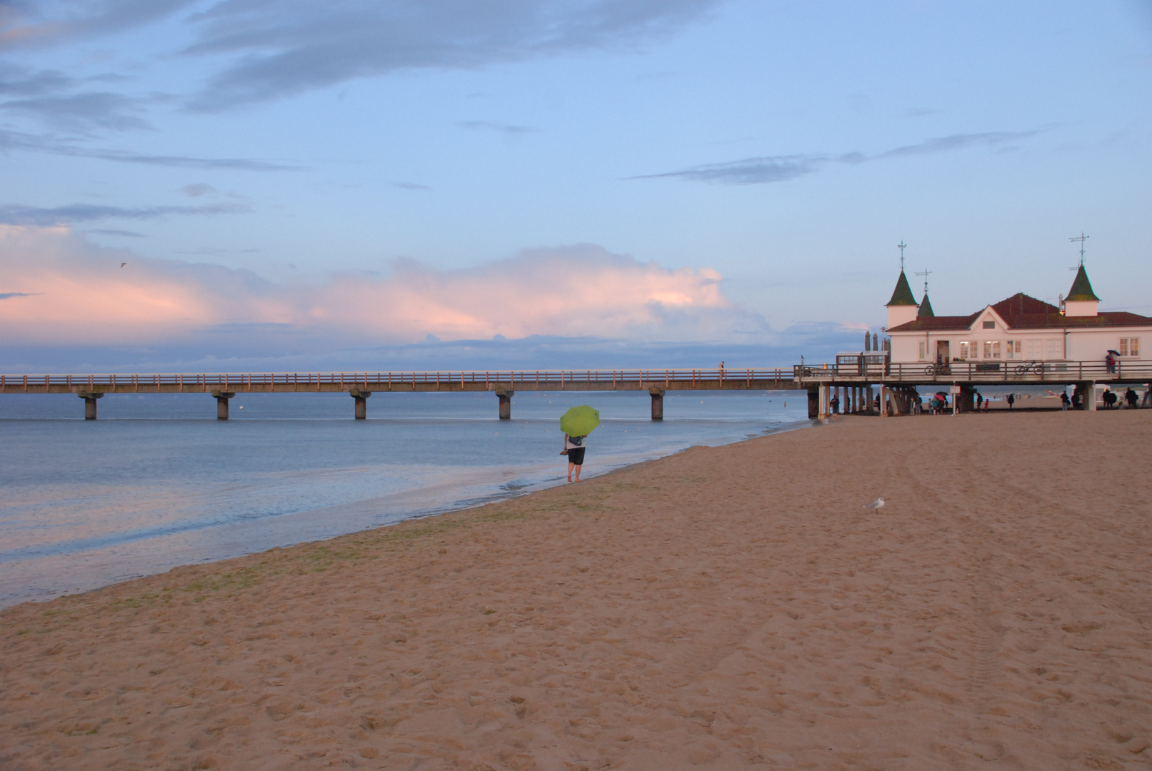 Seebrücke Ahlbeck, Abends.