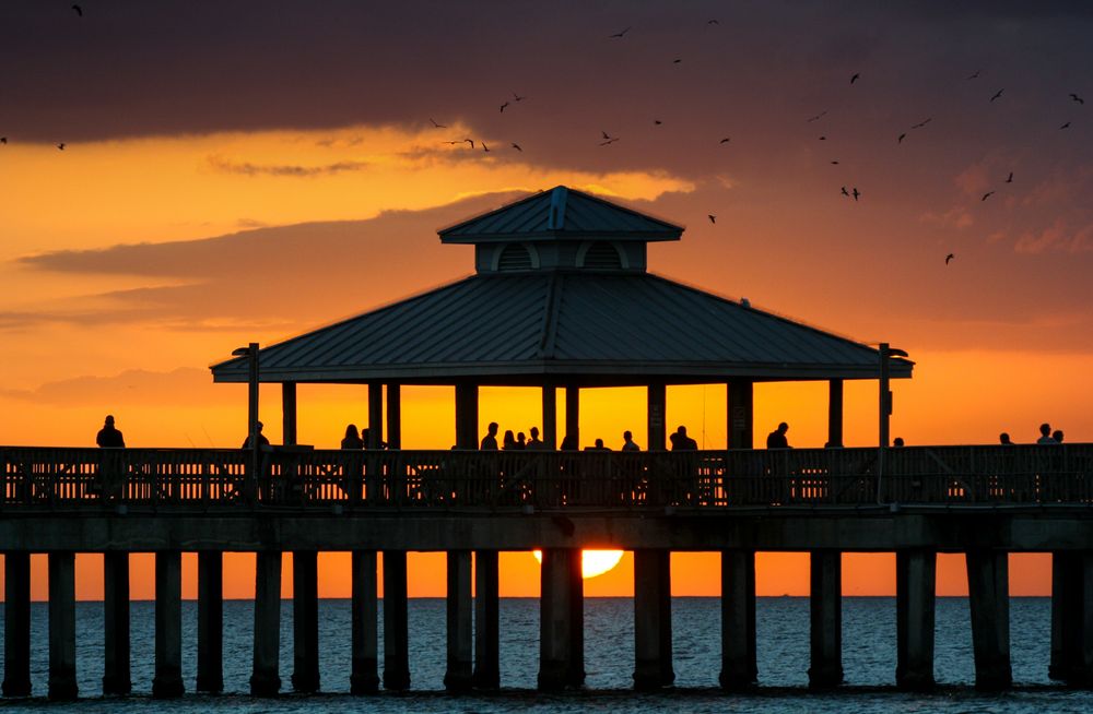 Seebrücke am Fort Meyers Beach