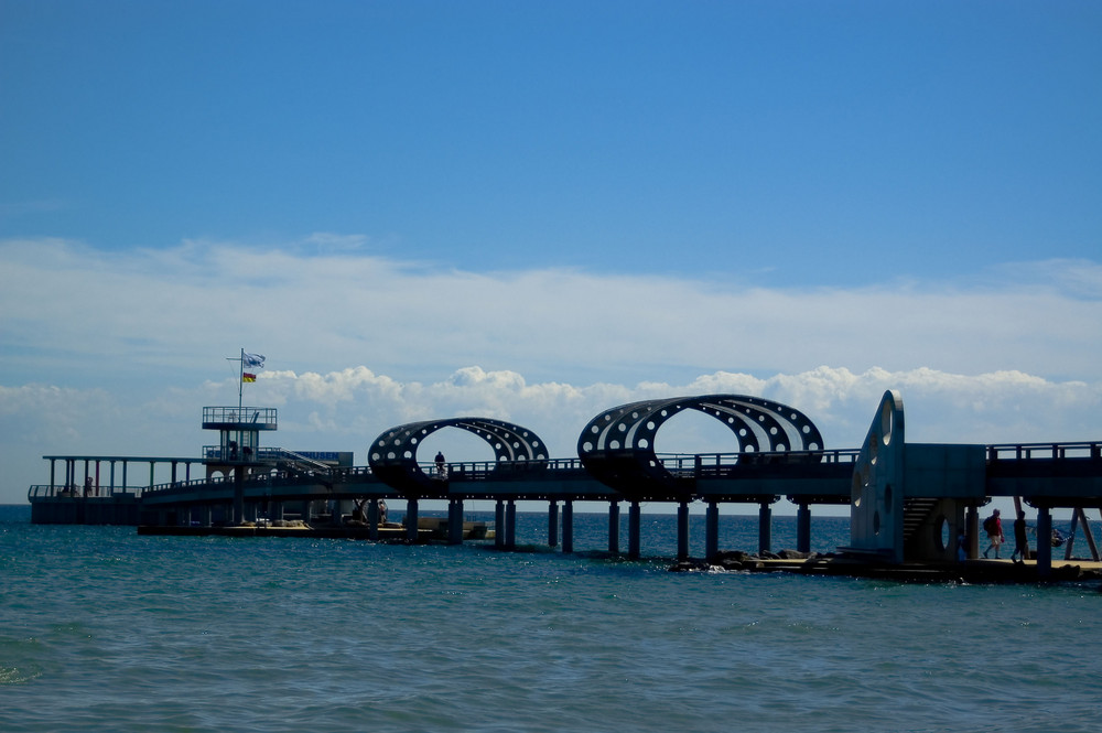 Seebrücke an der Ostsee