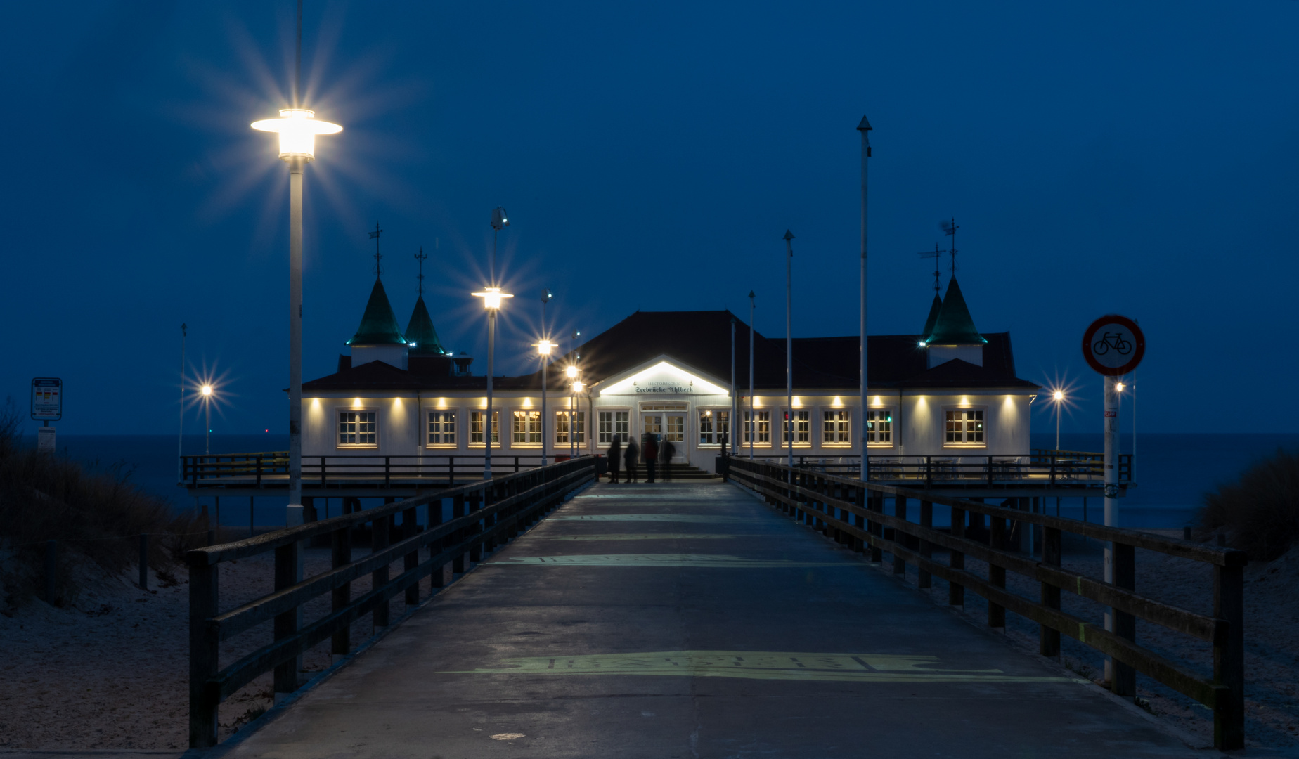 Seebrücke auf Usedom in Ahlbeck